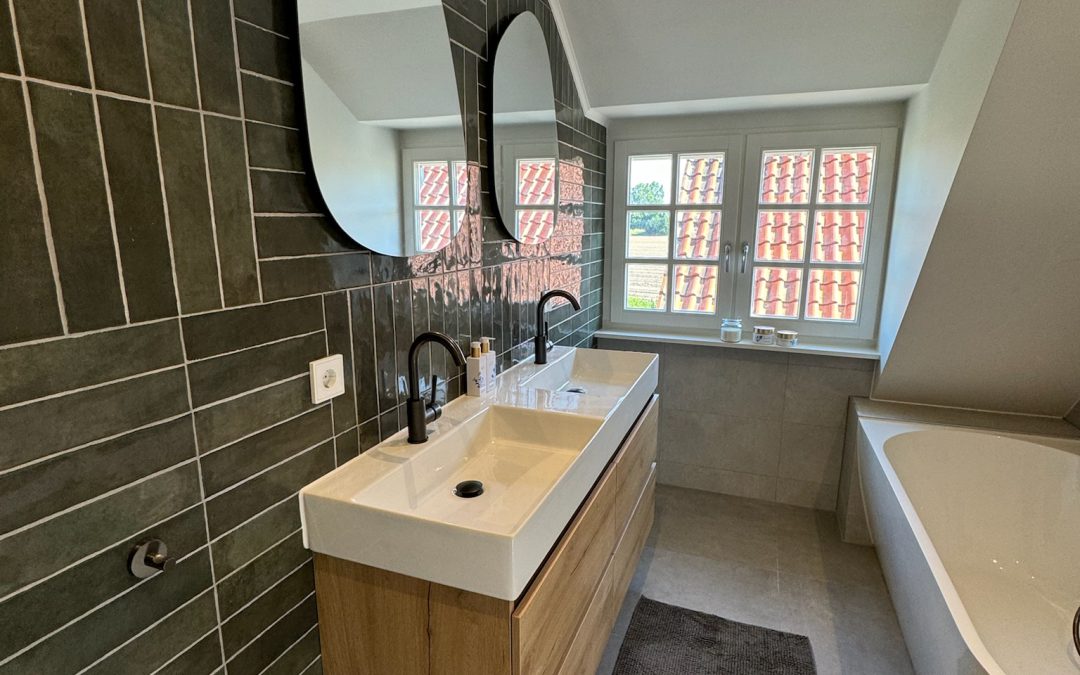 Nieuwe badkamer en stucwerk in Velp voorjaar 2024